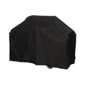

Polyester Taffeta Black Waterproof BBQ Cover Outdoor Rain Barbecue Grill Protector for Gas Charcoal Electric Barbeque