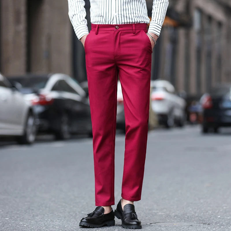 colored skinny dress pants