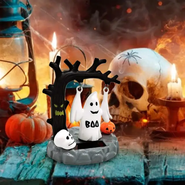 Solar Toy Doll Energy Saving Dancing Figure Ornament For Car Halloween Party Decoration Accessories Home Decor 1