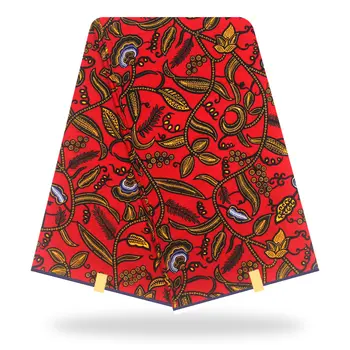 

100% Cotton Printed wax cloth Real Veritable 2020 Hot Sale Printed wax cloth 6 Yards For Patchwork