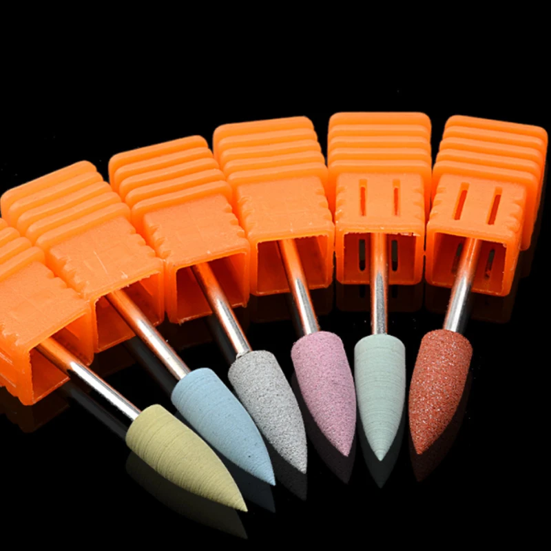 1 шт Силиконовые сверла для ногтей сглаживания и полировки электрического