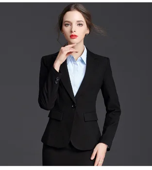 

Elegant Women's Blazer Runway Jacket Work Office Lady Slim long Suits Coat Plus Size Business Women blazers Female 2019 new 0263