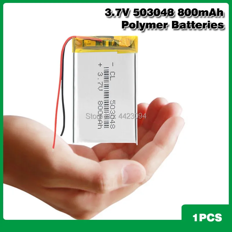 503048 800 мАч Lipo cells 3 7 V литиевая полимерная аккумуляторная батарея для MP3 MP4 GPS