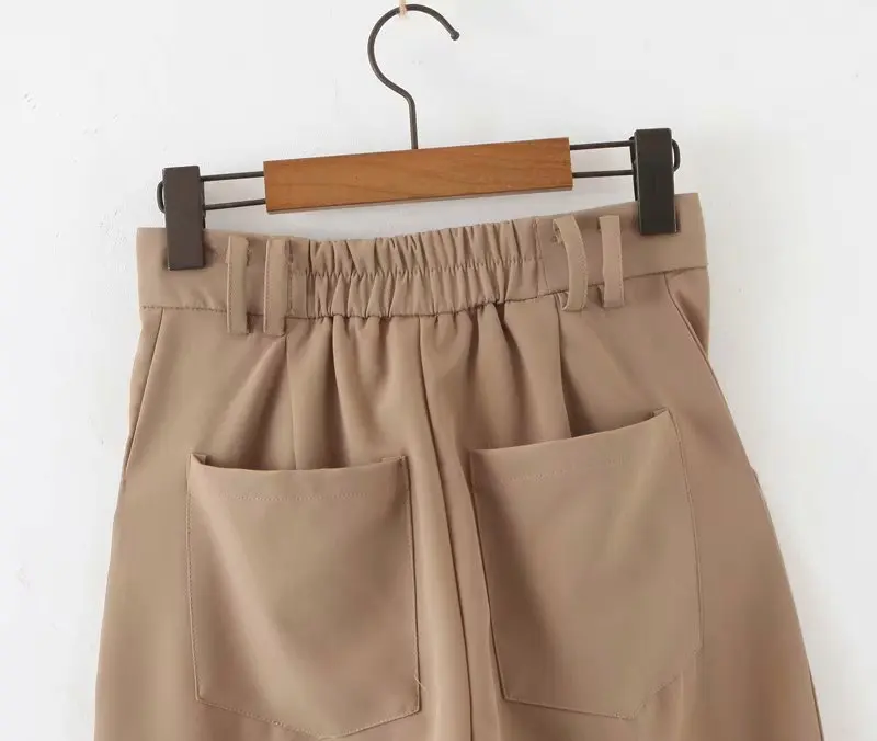 New In Wednesday 8-50-9147 European and American fashionable pleated casual pants