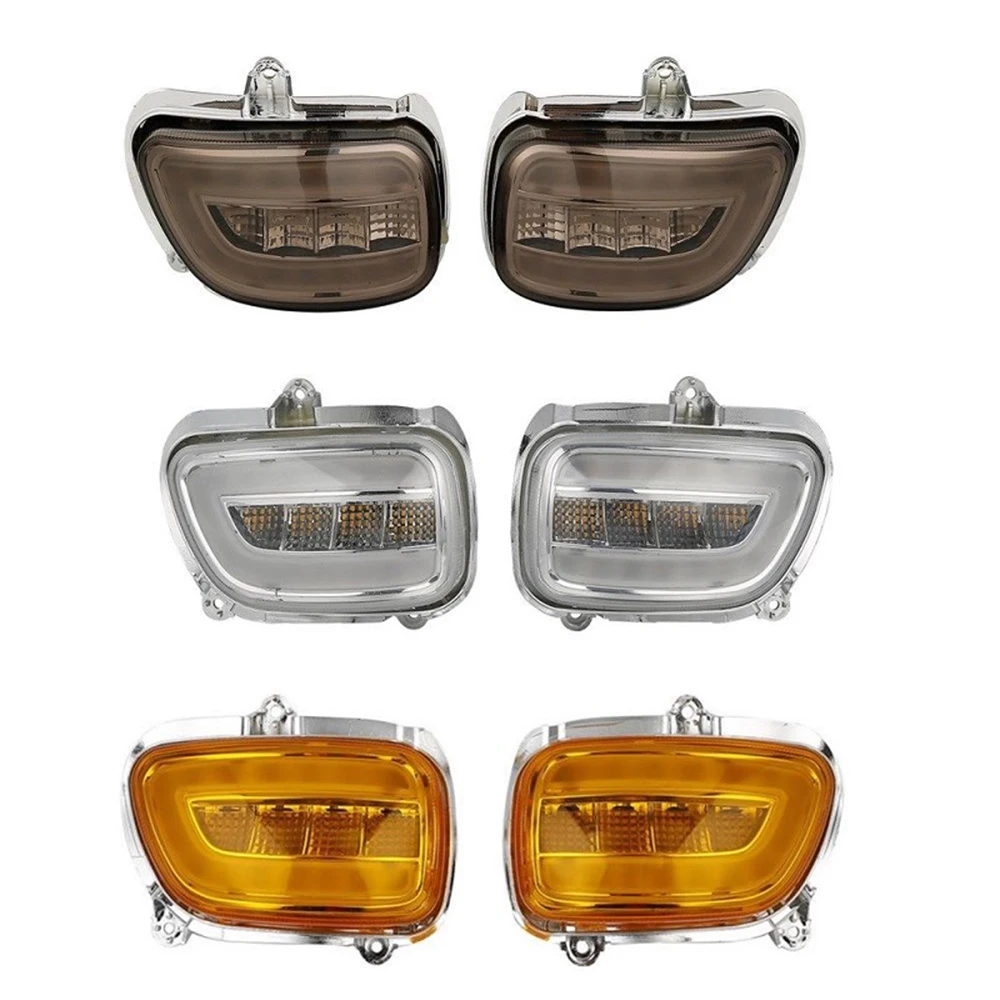 Motorbike LED Front General Turn Signal Indicator Headlight lights Motorcycle Headlight for Honda Goldwing GL1800 F6B 2001