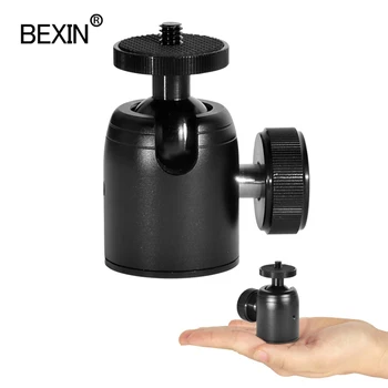 

Camera mini ballhead 360 swivel head tripod ball head phone stand smaling monopod mount adapter for DSLR camera flash tripod