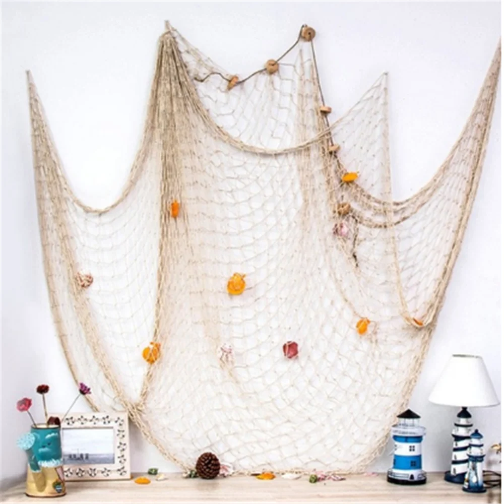 Fishing Net Navy Wall Hangings Studio Prop Room Home Decor