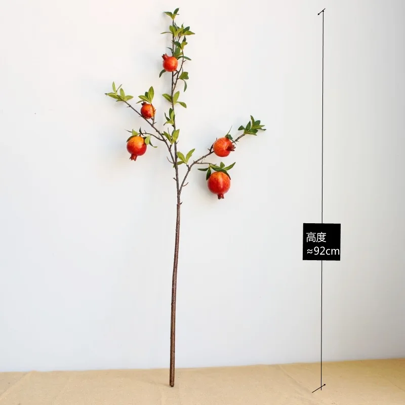 92cm Berry Simulation Pomegranate Fruit Branch Simulation Fruit Living Room Home Decoration Fake Fruit