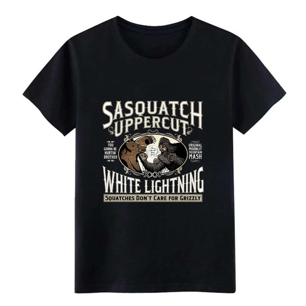 Мужская футболка Sasquatch Uppercut с коротким рукавом и круглым вырезом уникальный