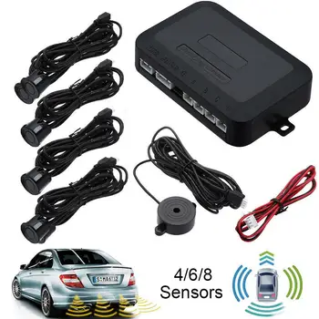 

Hot Sale Car Vehicle Reverse Radars Alert Alarm System with 4/6/8 Parking Sensor Car Electronics Accessories