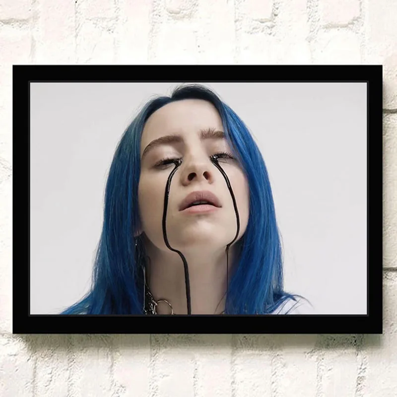 Billie Eilish художественный плакат Европейская музыкальная звезда картины с певцом HD печатная живопись Современная Настенная художественная постер для гостиной ZS201