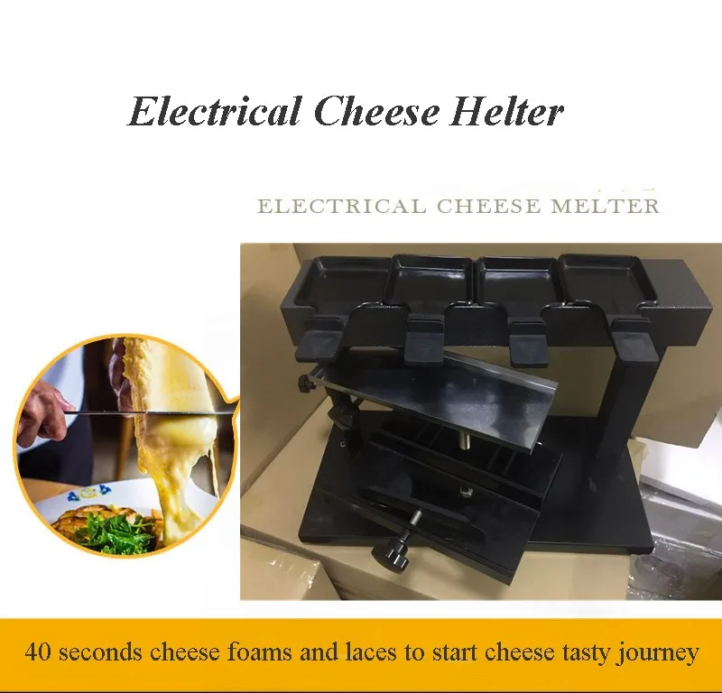 

cheese raclette melter grill machine to make cheese Semi-circular cheese grill hob cheese shredded hot melt machine heater