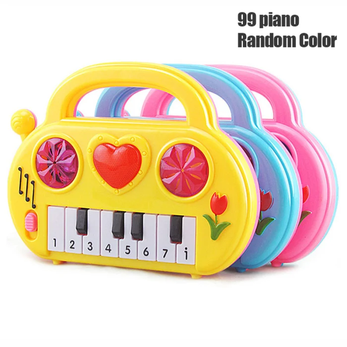 Игрушечный музыкальный инструмент для фортепиано, музыкальный образовательный подарок, портативный для детей, для детей, случайный цвет, M09