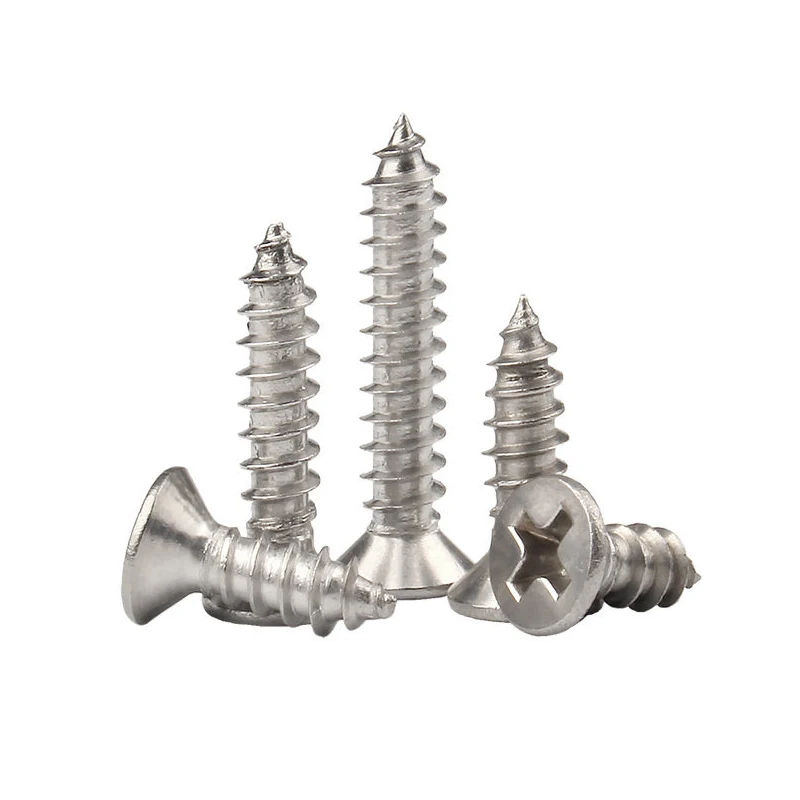 Self Tapping Screw Mini Stainless steel Recessed Countersunk Flat head M1-M6 Wood