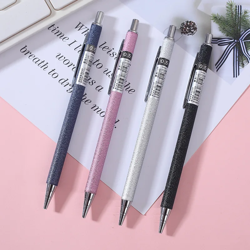 4 Pcs Metal Material Button Mechanical Pencils School Office Student Kids Drafting Supply Stationery Wholesale Pencil 0 5mm Mechanical Pencils Aliexpress