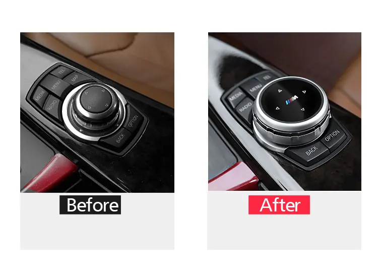Кнопок автомобильных мультимедиа-систем iDrive(декоративные наклейки для BMW X1 X3 X5 X6 F30 E90 F32 F10 F20 F01 F34 GT Z4 F15 F16 F25 E70 E7