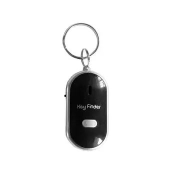 

LED Whistle Key Finder Flashing Beeping Sound Control Alarm Anti-Lost Keyfinder Locator Tracker with Keyring