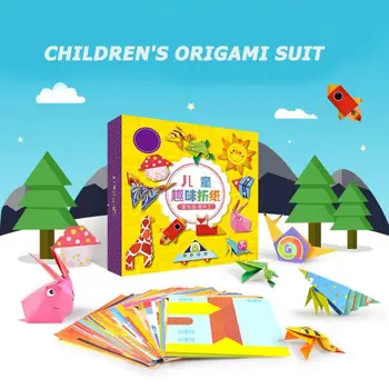 

Children's Origami Book Cutting Kindergarten Interesting Baby Puzzle DIY Manual Three-Dimensional Origami Collection