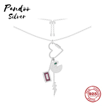 

Fashion Charm Sterling Silver Copy 1:1 Copy,Adjustable Silver 'Love 80S' Necklace Women Monaco Jewelry Gift With Logo