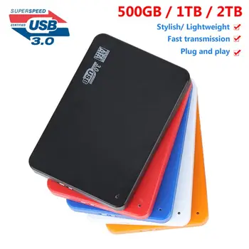 

Portable 2.5" External Hard Drive 500GB/2TB/1TB USB3.0 High Speed SATA HDD Devices for Desktop Computer