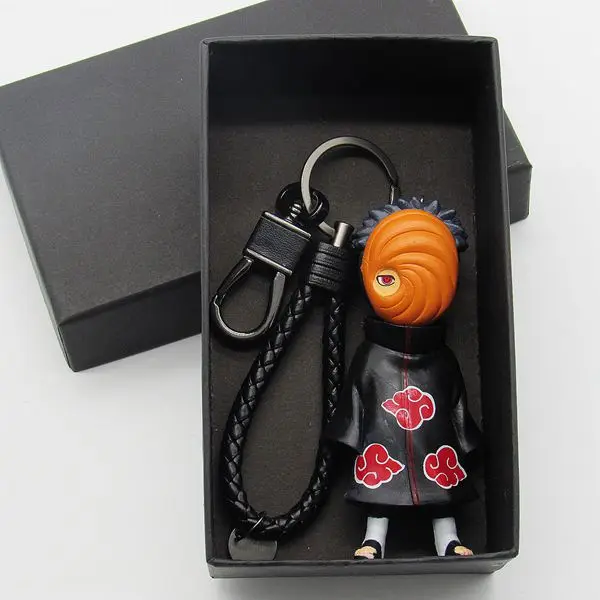 Naruto Key Chain Naruto Daisy Fields Kakashi I Aro Fourth Generation Weasels Garage Kit Key Ring Pendant Doll