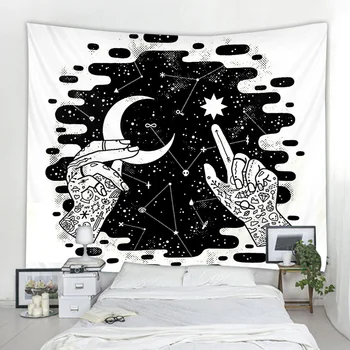 

Starry Night Galaxy Psychedelic Decor Indian Wall Hanging Tapestry Mandala Tapestry Hippie Chakra Cloth Wall Tapestries