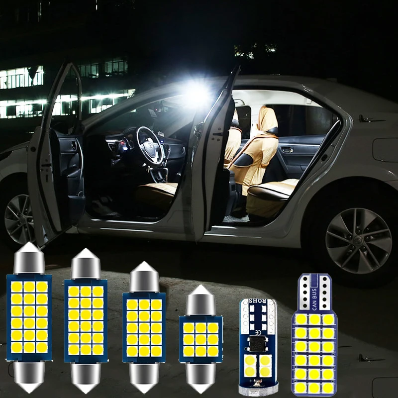 

7 шт. светодиодный Автомобильные светодиодные лампы для чтения Hyundai Santa Fe 3 DM 2013 2014 2015 2016 2017
