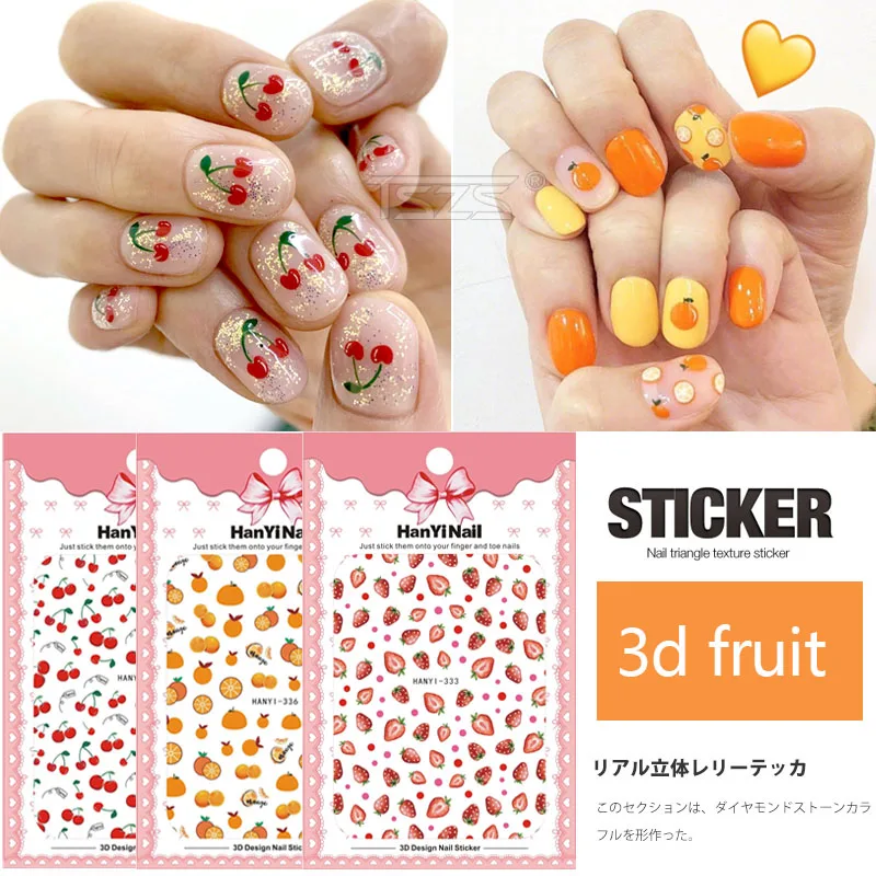 

1sheet/lot Nail Art Fruit Sticker Watermelon Lemon Strawberry Decoration For Beautiful Girls