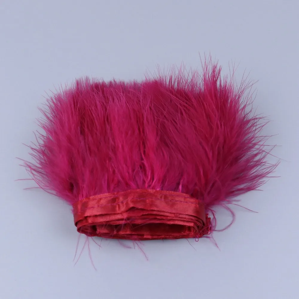 HB0401007 8-10cm burgundy marabou feather fringe 1