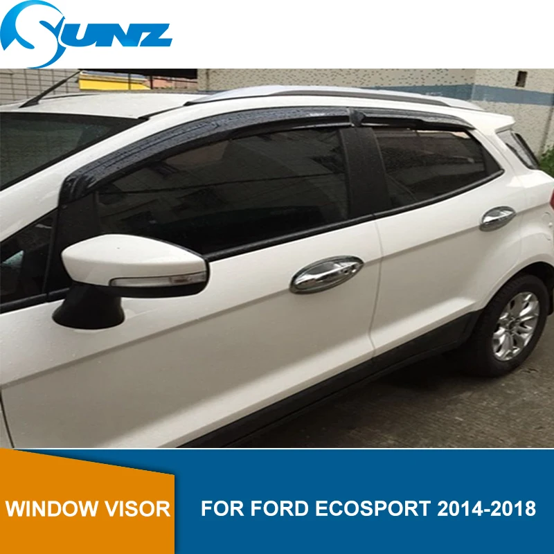 

window visor for FORD ECOSPORT 2014-2018 side window deflectors rain guards for FORD ECOSPORT 2014 2015 2016 2017 2018 SUNZ