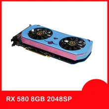 Игровая видеокарта Cute Pet RX 580 8GB AMD YES 2048SP Radeon видеокарты карта HDMI PCI-E 3,0 внешний настольный источник питания