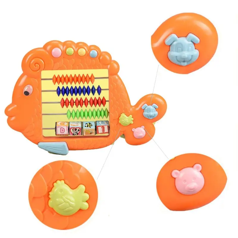 Y-YUNLONG Baby Puzzle Early Education Abacus Toy Cartoon Animal Math Toy Abacus Boys Girls Educational Toys 