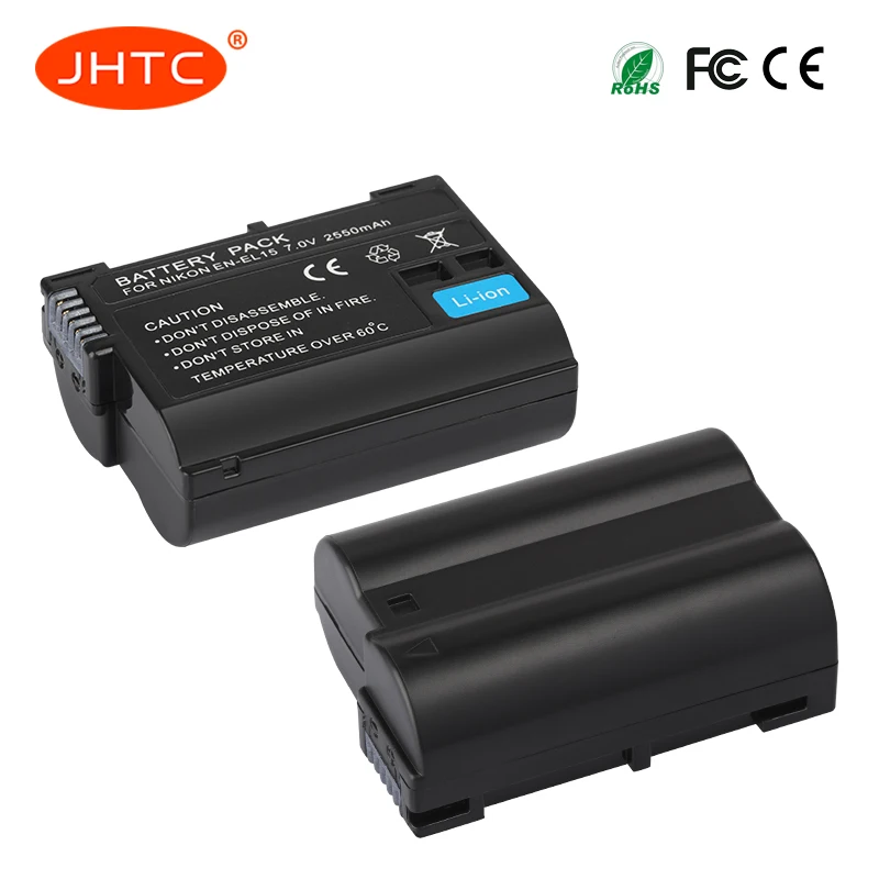 JHTC EN EL15 ENEL15 EL15A батарея или LCD двойное зарядное устройство USB для Nikon D850 D810 D800 D750 D7500