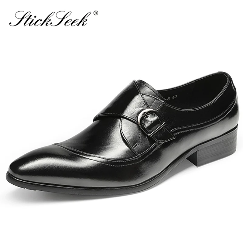 Mens Monk Shoes Work Office Italian Smart Formal Wedding Office Shoes Size