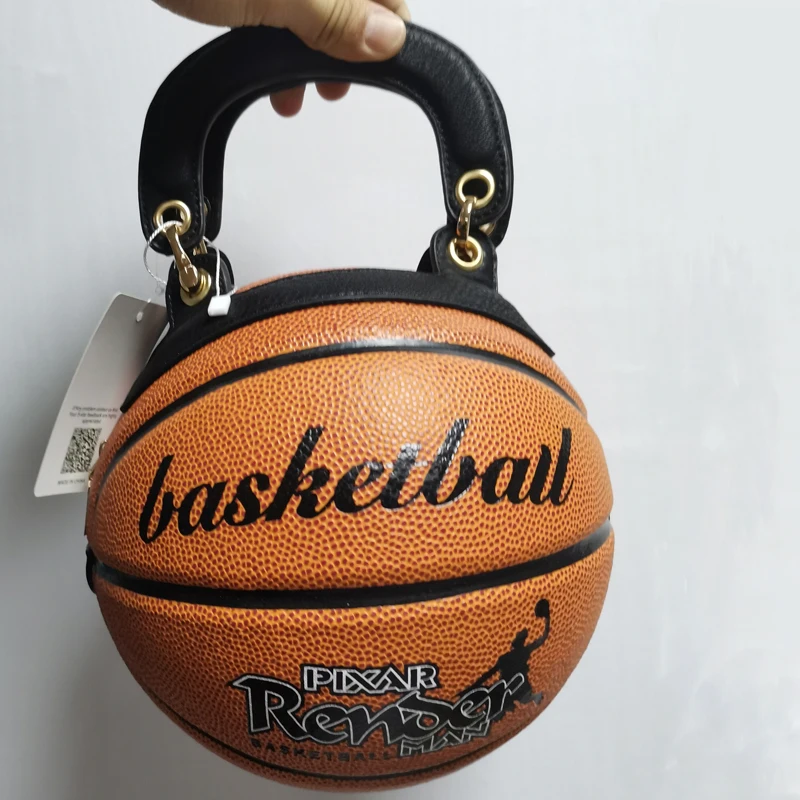 

2020 Xianjian Design Shoulder Strap Basketball Shaped Handbag Totes Bag Bolsas for boys/girls