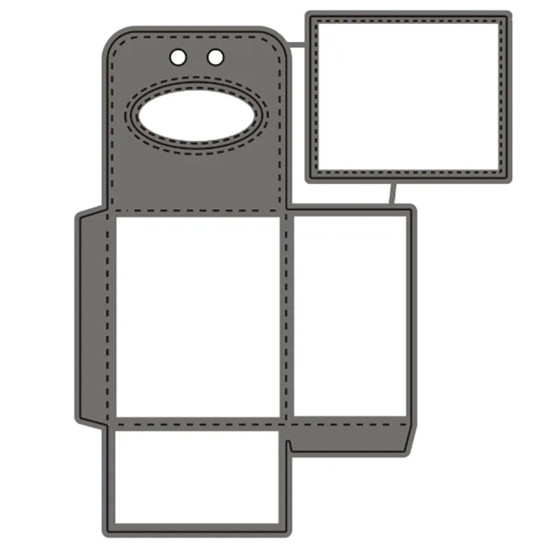 Светло-серый Металлическая режущая коробка для поделок скрапбукинга фотоальбом тиснение бумажные карты ремесленные вырезы - Цвет: Светло-серый