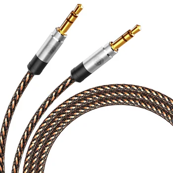 

Robotsky 3.5MM Jack AUX Audio Extension Cable Male To Male Car AV Audio Cable Computer Audio Cable Speaker Cable