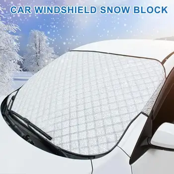 

145x100cm Car Front Windscreen Snow Ice Shield Cover Windshield Sun Shade Universal Automobile Snow Shield Winter Visor Cover