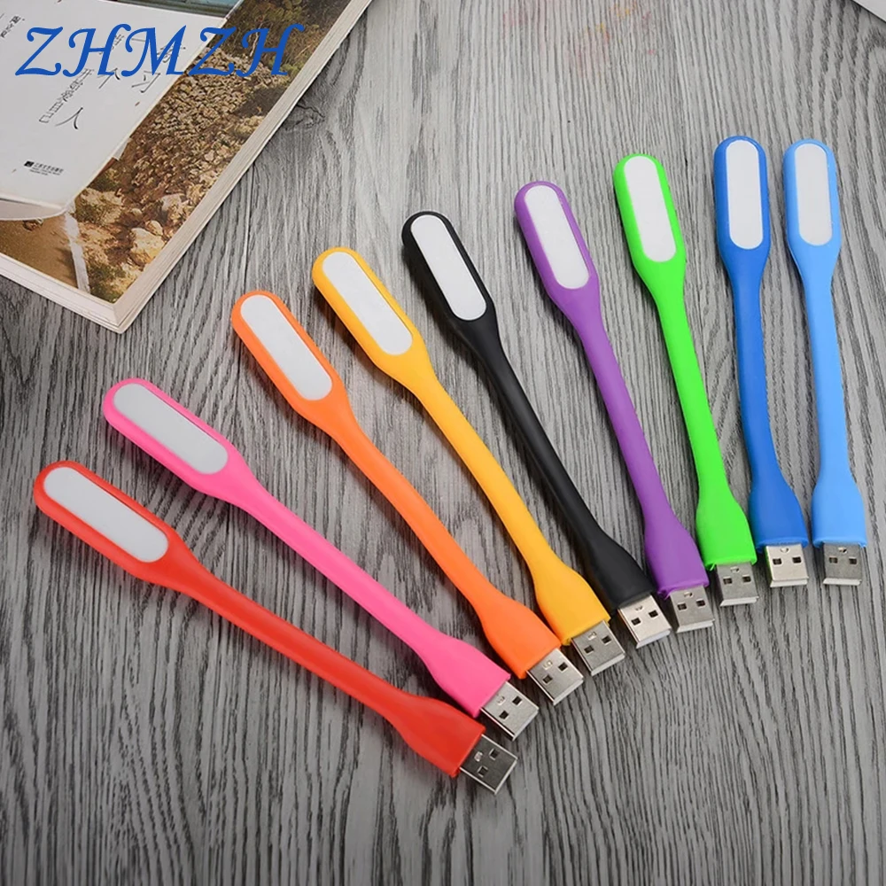 360 Degree Rotation Portable USB Mini Reading Lamp 1.2W 6 LED Night Light Book Lights Energy Saving Lamp Camping Lantern