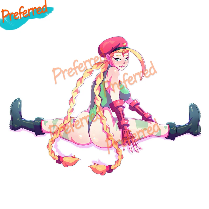 

Анимационная игра Девушка Cammy Персонализированная креативная наклейка Мотокросс гоночный Фотофон виниловая наклейка на багажник автомобиль высечка