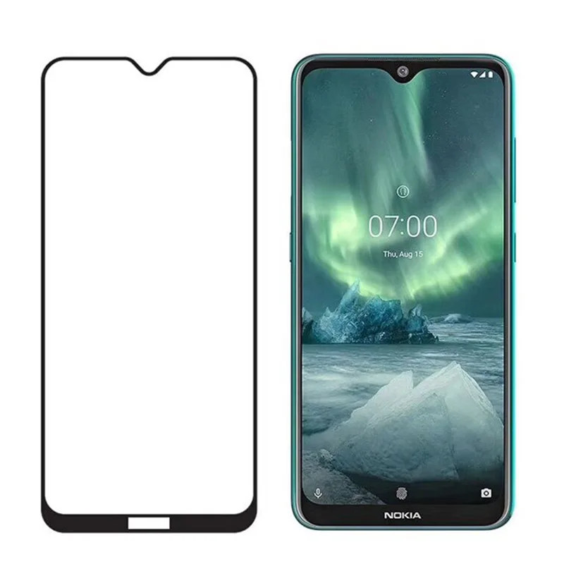 Lainergie для Nokia 7,2 закаленное стекло Полный клей 9H ударопрочный протектор экрана для Nokia7, 2 стекла