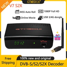 

NEW Gtmedia V7S2X Digital Satellite TV Receiver 1080P FHD DVB-S2 S2X Tuner USB WIFI Youtube ACM CCAM PK V7S HD decoder Espana