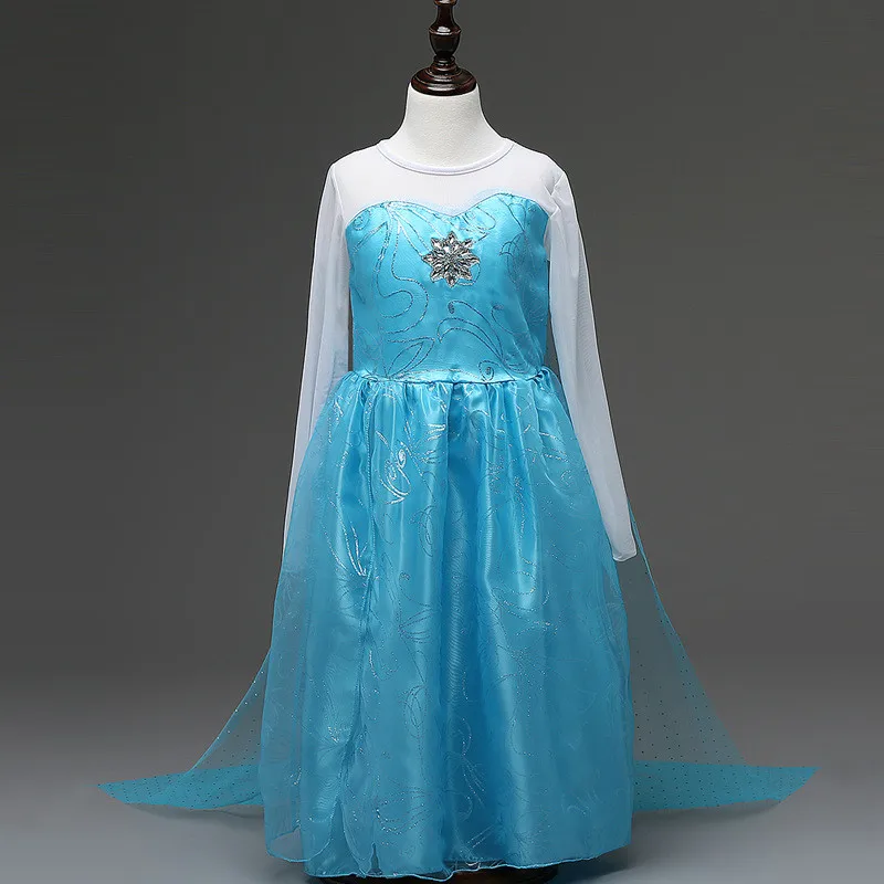Новинка года; платье Эльзы для девочек; платье для маленьких девочек; костюмы принцессы Анны и Эльзы; Карнавальный костюм для девочек; платья принцессы
