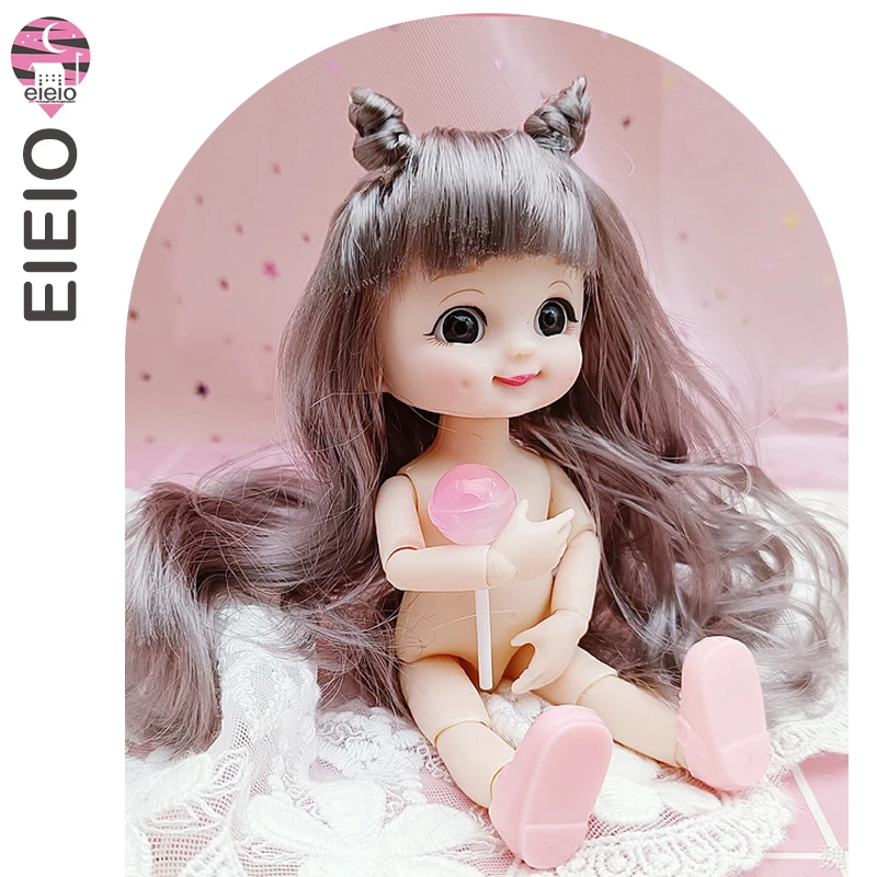 ob11 New BJD Doll 16cm 13 Joints Plastic Fashion Dolls Baby BODY Outfit Daily Casual Accessories ToyS for Girls Diy Gift 4