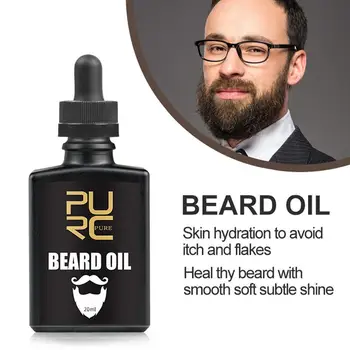 

PURC Men's Special Beard Beard Care Moisturizing Pure Plant Care Beard Cross-border K3N1 Hot Oil Formula Sale Y7P2