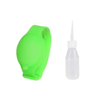 

Hand Cleaning Gel Refillable Wristband Dispenser 12-13ml Capacity Wearable Small Squeezes Soap Adjustable Silicone carry TP899
