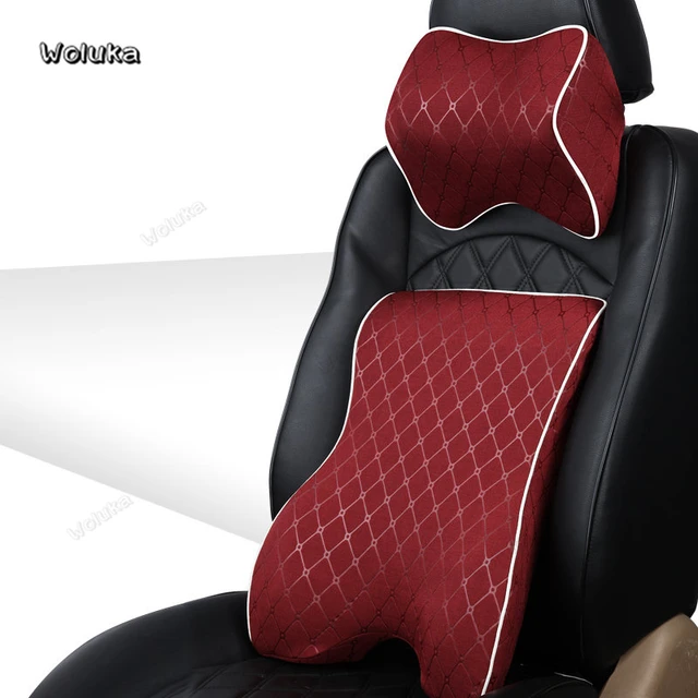 Seat Support Lumbar Support Soft Memory Cotton Back Massage Waist Cushion  Pillow Headrest For Car Seat Pillows Relieve Cd50 Q05 - Seat Supports -  AliExpress