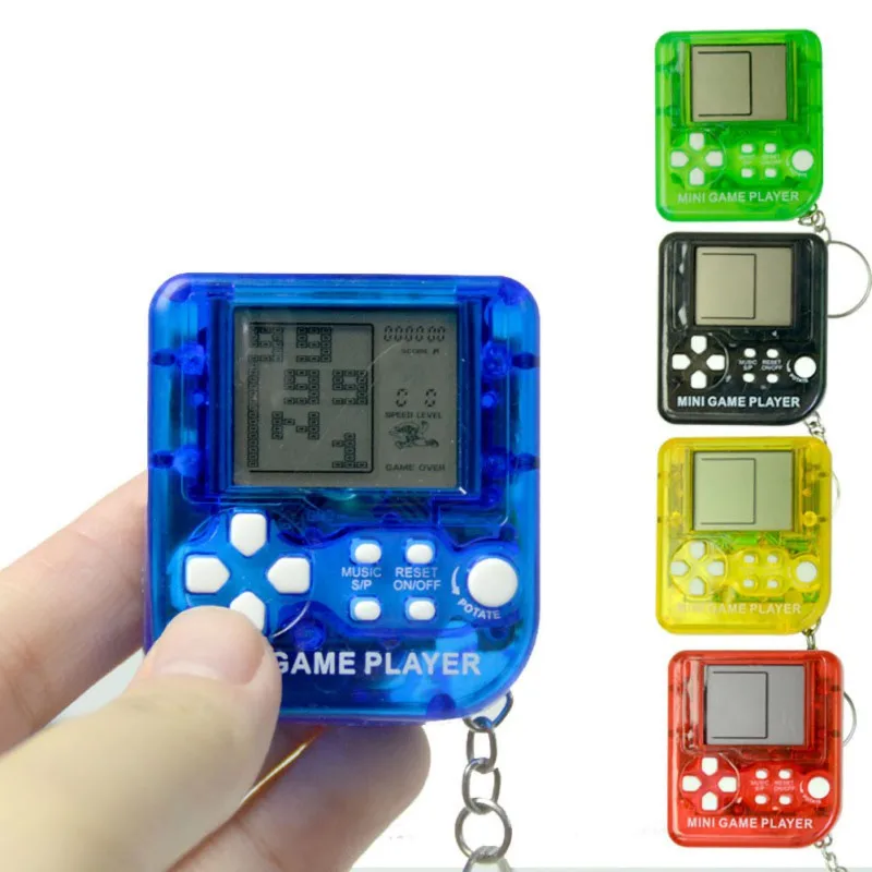 Mini Classic Game Machine Children\\'s Handheld Retro Nostalgic Mini Game Console With Keychain Tetris Video Games Classic Games