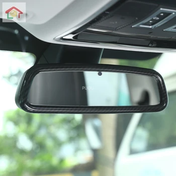 

For Jaguar XF XE XFL F-PACE 2016 2017 2018 ABS Carbon fibre car front Interior View Mirror Cover Trim Car-Styling accessories