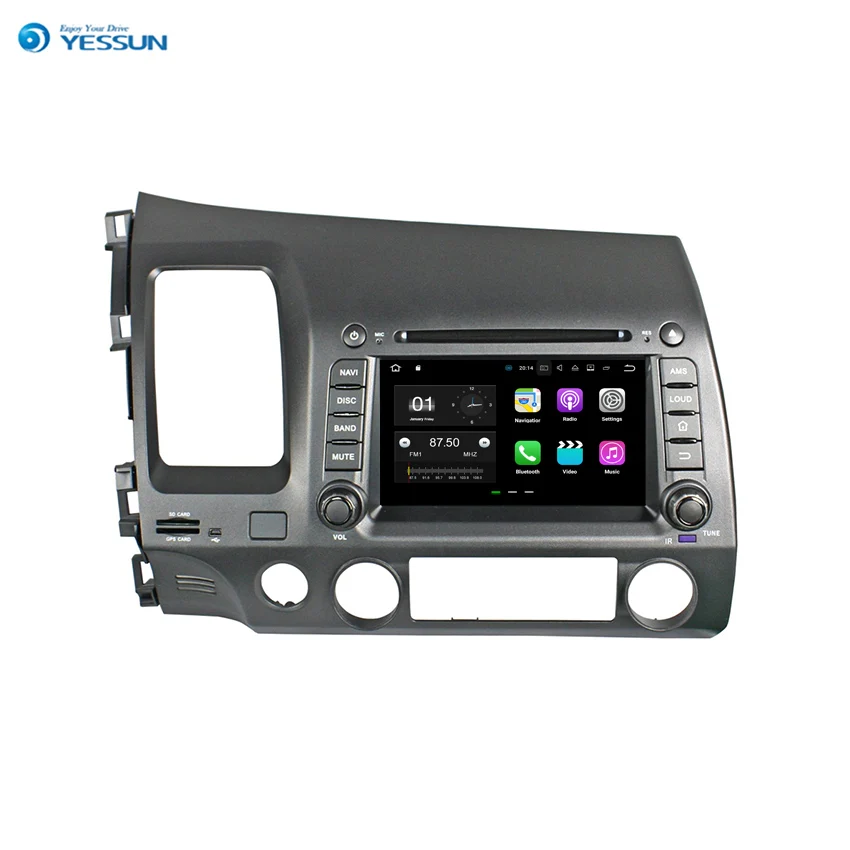2 din Android для Honda Civic 2006-2011 автомобильная навигация GPS мультимедийный аудио-видео
